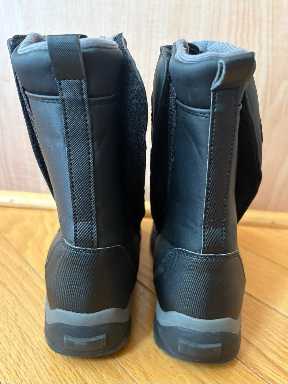 Lands End Boots Big Kids Boys  Medium 7 Black Insulated Winter Snow Shoes Kids